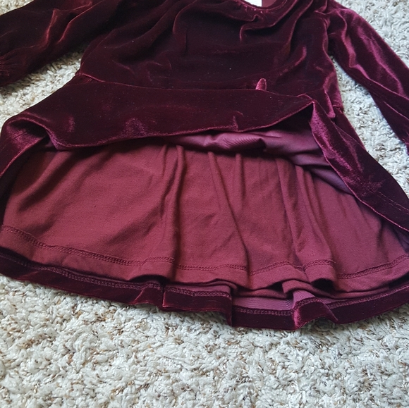 Baby girl burgandy dress 3 & 9 months - Picture 2 of 6
